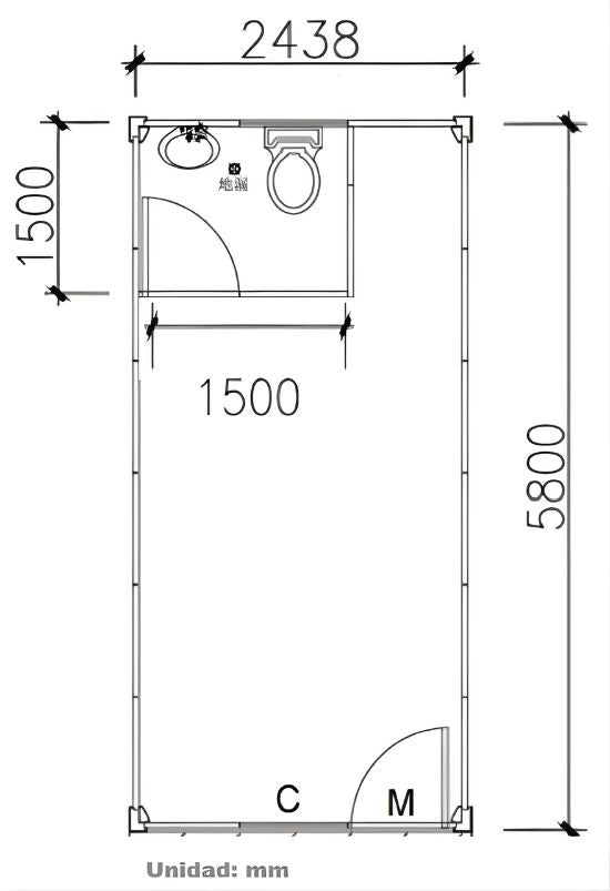 Modulo Plegable 20 pies