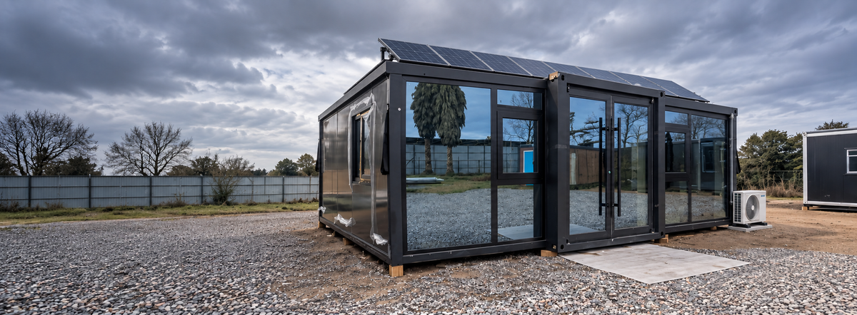 Módulo Luxurious equipado con paneles solares y aire acondicionado