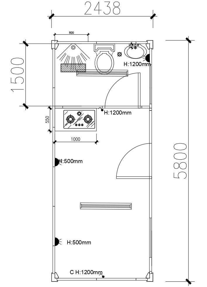 Módulo Plegable 20 pies Premium