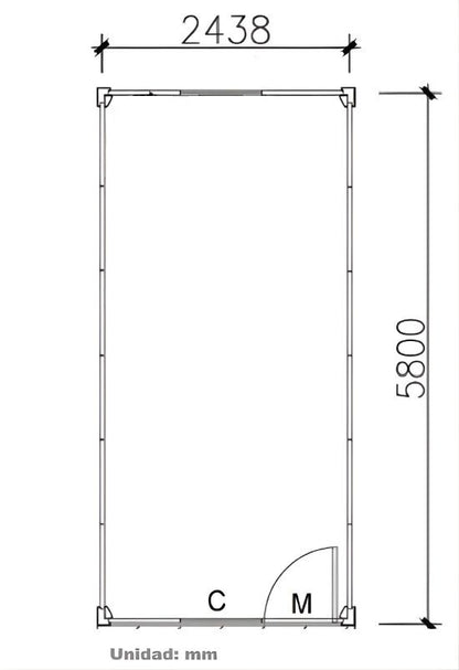 Modulo Plegable 20 pies Básico.